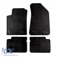 image-9-Rubber Car Mats Gledring 0131 suitable for Fiat Bravo 2007-2014 / Lancia Delta 2009- 5d Black 4 Pieces