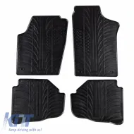 image-12-Rubber Car Mats Gledring 0060 suitable for VW Fox 2005-2011 Black 4 Pieces