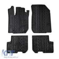 image-28-Rubber Car Mats Gledring 0175 suitable for Dacia Sandero 2012-2017 5 Doors / Dacia Logan 2013- Manual Black 4 Pieces