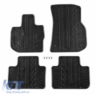 image-44-Rubber Car Mats Gledring 0498 suitable for BMW X3 G01 2017-2024 / iX3 (G08) 2021+ Electric Black 4 Pieces