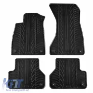 image-1-Rubber Car Mats Gledring 0703 suitable for Audi A5 Sportback 2016- Black 4 Pieces
