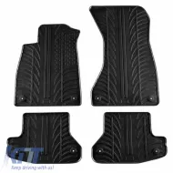 image-12-Rubber Car Mats Gledring 0258 suitable for Audi A5 Coupe 8T 2016- 2 Doors Black 4 Pieces