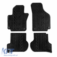 image-9-Rubber Car Mats Gledring 0066 suitable for VW Golf V Plus after 2004-2013 / Seat Altea 2004-2006 / Seat Toledo 2005-2009 Black 4 Pieces