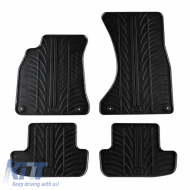 image-7-Rubber Car Mats Gledring 0241 suitable for Audi A4 B8 Coupe 2007-2016 Black 4 Pieces
