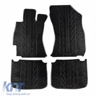 image-9-Rubber Car Mats Gledring 0676 suitable for Subaru Outback 2014-2019 Black 4 Pieces