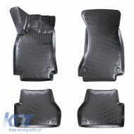 image-17-Car Mats 3D from Rubber TPE suitable for Audi A4 B8 Sedan 2008-2015 / A4 B9 Sedan 2016- / A5 2007-2015 Rizline 4 Pcs Black
