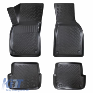 image-27-Car Mats 3D from Rubber TPE suitable for Audi A4 B6 2001-2004 / A4 B7 2004-2007 Rizline 4 Pcs Black