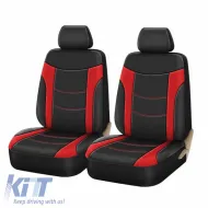 image-15-Seat Covers Sport All In One Black-Red Pair 4 Pieces