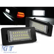image-25-Led License Plate Lights suitable for Audi A4 B8 / A5 B8 / Q5 8R / TT 8J / Skoda Yeti Fabia Octavia Combi / VW Passat B6 Combi Canbus 2 Pcs