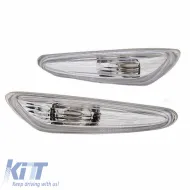 image-58-Side Fender Indicators suitable for BMW 3 E46 Sedan 01-05 / Touring 01-05 / 5 E60/E61 03-10 / X3 E83 03-10 Crystal 2 pcs