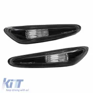 image-7-Side Fender Indicators suitable for BMW 3 E46 Sedan 01-05 / Touring 01-05 / 5 E60/E61 03-10 / X3 E83 03-10 Black 2 pcs