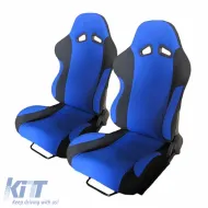 image-14-Bucket Seats suitable for Poseidon Fabric Black/Blue Pair 2 Pcs