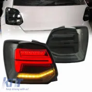 image-60-Tailights Set Suitable for VW Polo 6R 09-14 LED Bar Dynamic Smoke VLand