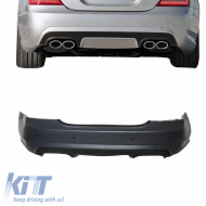 image-3-Rear Bumper suitable for Mercedes-Benz S-Class W221 06-13 A Design S65 Look