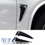 image-19-Side Fender Vents suitable for BMW X5 F15 13-18 M-Look Chrome / Black 2 pcs