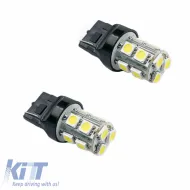 image-27-Led Bulbs T20 W21W / 3156 W3X16D 13led 12volt Single White Color 2 Pieces