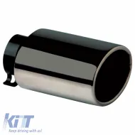 image-66-Exhaust Pipe Universal Black F65mm Oval 400870G 1 Pc