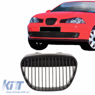 image-29-Front Grille suitable for Seat Ibiza 6L / Cordoba 6L 02-08 Badgeless Black 1pc