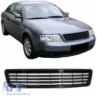 image-31-Front Grille suitable for Audi A6 4B C5 97-01 Badgeless Black 1 Pc