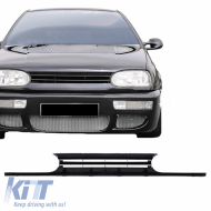 image-16-Front Grille suitable for VW Golf III (3) 93-98 VR6 Look Badgeless Black 1 Pc