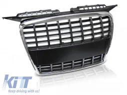 image-30-GRILLE SPORT CHROME BLACK fit AUDI A3 05-08