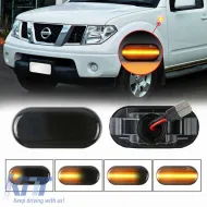 image-35-Side Fender Indicators suitable for Nissan Navara / Pathfinder / Micra / Note / Qashqai / X-Trail / Tiida / 350Z Led Dynamic Smoke 2 pcs