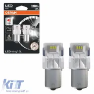 image-29-Led Bulbs P21W BA15S Single Red 12volt 1.4 watt Osram 7506DRP-02B 2pcs