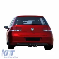 image-29-Rear Bumper Diffuser suitable for VW Golf VI (6) 08-12 R32 Look Golf 5 Gloss Black Maxton Design From Abs Plastic 1pc