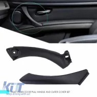 image-65-Door Handle (inside car) suitable for Bmw 3 E90 05-11 Right Front & Rear Door Set 2 Pcs Black