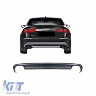 image-14-Rear Bumper Diffuser suitable for Audi A6 C7 Pre-Facelift 11-14 Sedan / Avant S6 Look From Abs Plastic 1pc