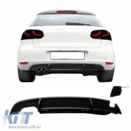 image-22-Rear Bumper Diffuser suitable for VW Golf VI (6) 08-12 GTI Look Left Exhaust From Abs Plastic 1pc