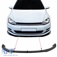 image-0-Front Spoiler suitable for VW Golf VII (7) 12-20 Standard Bumper Glossy Black 3pc