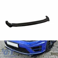 image-1-Front Spoiler suitable for VW Golf VII (7) 12-17 R & R-Line Bumper Glossy Black V.2