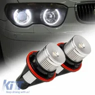 image-7-Led Kit suitable for Angel Eyes BMW E39 / E53 / E65 / E66 / E60 / E61 / E63 / E64 / E87 6watt White 2pcs