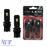 image-52-Led Bulbs T20 W21/5W / 7443 W3X16Q 2 Led 12volt Double White X-Tec 2pcs