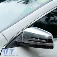 image-26-Mirror Covers suitable for Mercedes-Benz W212 W221 W204 X204 W207 W246 W176 X156 C117 Brushed Aluminum 2 Pieces