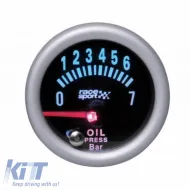 image-34-Oil Pressure Gauge Racesport Mirror Look Smoke 52mm With 7 Colors