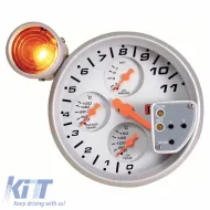 image-11-Gauge 4 In 1 Tachometer / Oil Pressure / Water Temp / Oil Temp Auto Gauge 5