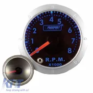 image-16-Tachometer R.P.M. Prosport Diamond Mirror Look Smoke 52mm 90 Scale With 7 Colors