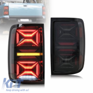 image-42-Tailights Set Suitable for VW Amarok 10-21 Full Led Bar Dynamic Signal Black / Smoke VLand