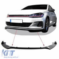 image-13-Front Spoiler suitable for VW Golf VII (7) 12-18 GTI Bumper Glossy Black 3pc