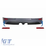 image-16-Rear bumper Reflectives Set suitable for VW Golf V (5) 03-08 GTI R32 2 pcs