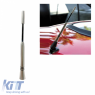image-23-Car Roof Antenna Universal Aluminium Large 16cm Silver With Adapters