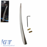 image-26-Car Roof Antenna Universal Aluminum Curved Silver 12cm With Adapters