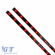 image-64-Decoration Led Strip Lights suitable for 12Volt 40cm Red Color (changing programs) 2pcs