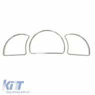 image-70-Dashboard Tacho Rings suitable for Opel Astra F 91-97 Chrome