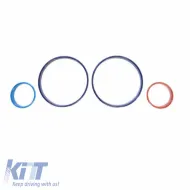 image-71-Dashboard Tacho Rings suitable for BMW 5 E39 95-03, 7 E38 94-02, X5 E53 99-05 Tri-Color ///M