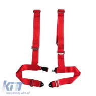 image-0-Seat Belt 4 Points Red Color 1 Pc