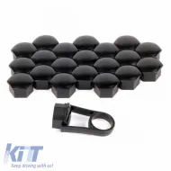 image-19-Wheel Nut Covers Black 19mm Set 20 Pcs 20756