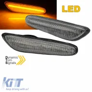image-44-Side Fender Indicators suitable for BMW 1 E81 / E82 / E87 / E88 / 3 E90 / E91 / E92 / E93 / X1 E84 / X3 E83 LED Dynamic White 2 pcs